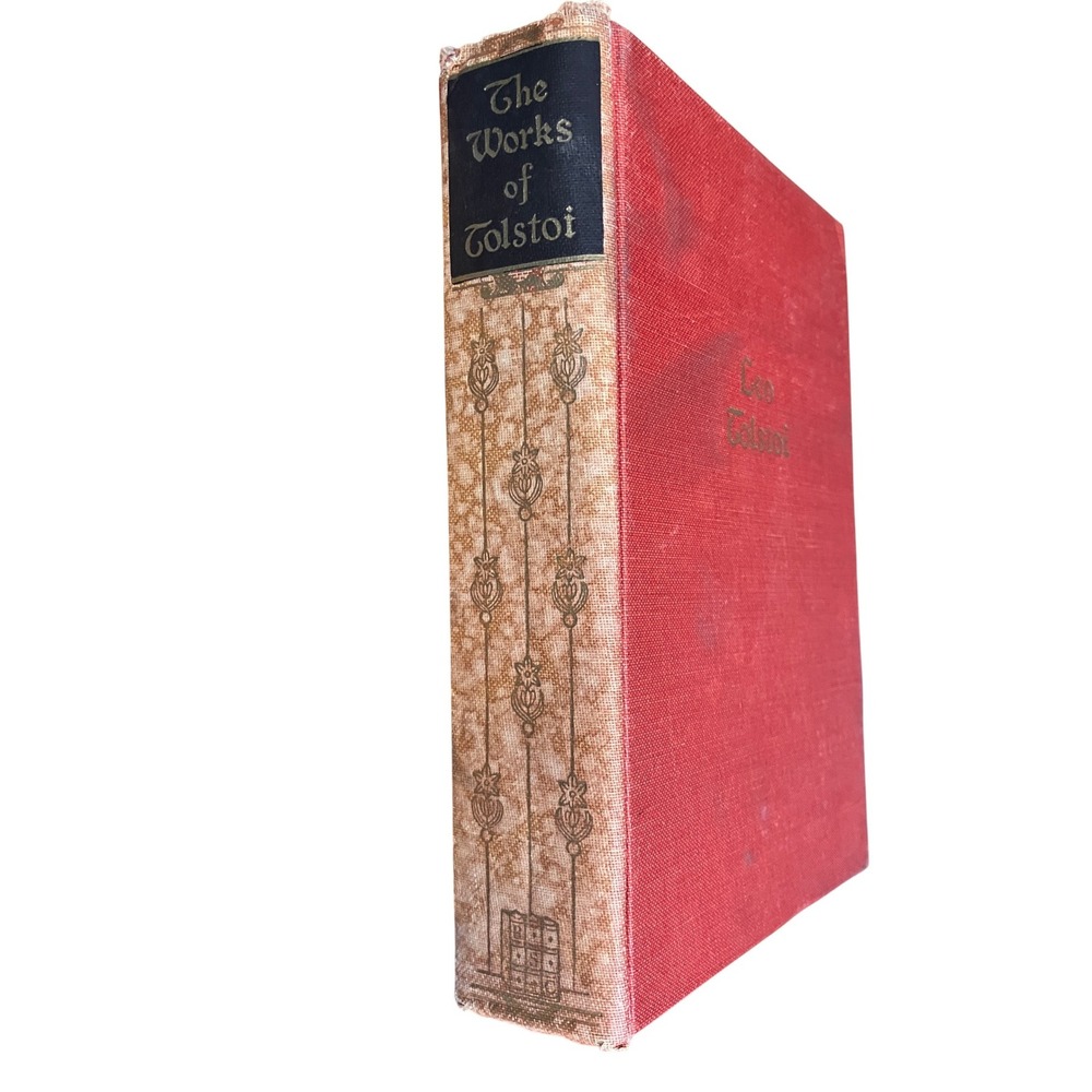 The Works of Leo Tolstoi 1928‎ Walter J Black Red Hardcover Antique Russian